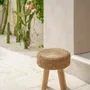 Stools - The Raffia Stool - Natural - BAZAR BIZAR LIVING