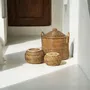 Storage boxes - The Colonial Handles Basket - Natural Brown - BAZAR BIZAR LIVING
