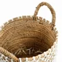 Storage boxes - The Crossed Stitched Macrame Basket - Natural White - M - BAZAR BIZAR LIVING