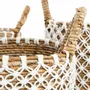 Boîtes de rangement  - Le Panier Macramé Stitches Croisés - Naturel Blanc - S - BAZAR BIZAR LIVING