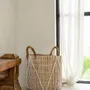 Storage boxes - The Straight Stitched Macrame Basket - Natural White - L - BAZAR BIZAR LIVING