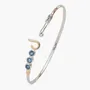 Jewelry - St. John Hook Bracelet with Triple Stones, 2mm - VIBE JEWELRY