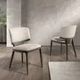 Chairs - Light grey fabric chair - ANGEL CERDÁ