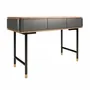 Sideboards - Rectangular console walnut, matt dark grey wood and black steel - ANGEL CERDÁ