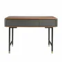 Sideboards - Rectangular console walnut, matt dark grey wood and black steel - ANGEL CERDÁ