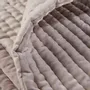 Throw blankets - Silk velvet and linen bedspread SAMARCANDE - CFOC