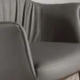 Chairs - Grey leatherette chair - ANGEL CERDÁ