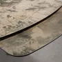 Dining Tables - Oval extending dining table oval barrel porcelain marble and taupe met - ANGEL CERDÁ