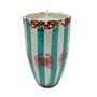 Candles - Ceraminc striped scented candle size XL - WAX DESIGN - BARCELONA