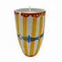 Candles - Ceraminc striped scented candle size XL - WAX DESIGN - BARCELONA