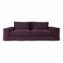 Sofas - Intriguing eggplant Portobello sofa - 4 seats - JOLI JOUR PARIS