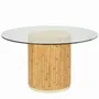 Dining Tables - RIVIERA round rattan table diameter 135 centimeters - KOK MAISON