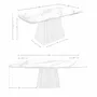 Dining Tables - Rectangular extending dining table in porcelain marble and walnut wood - ANGEL CERDÁ