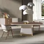 Dining Tables - Rectangular dining table in walnut and beige wood - ANGEL CERDÁ