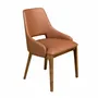 Chaises - Chaise en similicuir marron - ANGEL CERDÁ