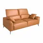 Sofas - 3 seater sofa brown leather - ANGEL CERDÁ