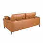 Sofas - 3 seater sofa brown leather - ANGEL CERDÁ