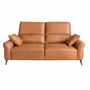 Sofas - 3 seater sofa brown leather - ANGEL CERDÁ