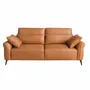 Sofas - 3 seater sofa brown leather - ANGEL CERDÁ