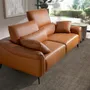 Sofas - 3 seater sofa brown leather - ANGEL CERDÁ