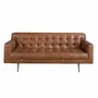 Sofas - Chester 2 seater sofa in dark brown leather - ANGEL CERDÁ