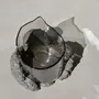 Objets de décoration - CATHARSIS, Bol sculptural en verre et pierre, Ash Black - COKI