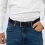 Petite maroquinerie - Ceinture en cuir OSVALD bleu marine - MONSIEUR CHARLI