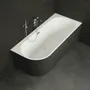 Bathtubs - Semi-Freestanding Wall-Mounted Bathtub CAPRI 180 Right L. 180 x W. 81 - SPALINA