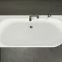 Baignoires - Baignoire semi-îlot Murale CAPRI 180 Gauche L. 180 x l. 81 cm, SPALINA - SPALINA