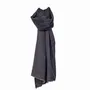 Scarves - SAMIR charcoal wool and silk scarf - MONSIEUR CHARLI