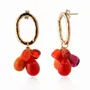 Bijoux - Boucles d'oreilles verre Murano plaqué or artisan Laleti Collection - CHAMA NAVARRO