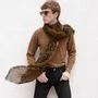 Scarves - TIGRE linen scarf - MONSIEUR CHARLI