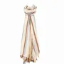 Scarves - ARCHIBALD cream cotton scarf - MONSIEUR CHARLI