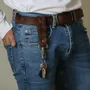 Leather goods - PEPITO leather keychain - MONSIEUR CHARLI
