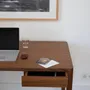 Desks - The Minimalist Modern Front Desk in Walnut  160cm x 80cm - MOR