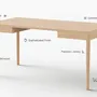 Bureaux - BUREAU DE RÉCEPTION 120 cm x 60 cm ash - MOR
