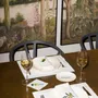 Placemats - Placemat - Evergreen | White on white linen - set of 2 - BLANK SPACE AMSTERDAM