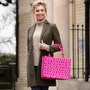 Bags and totes - Geometric Print Fabric Tote Bag - BERBER LEATHER