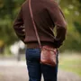 Leather goods - Men's leather shoulder bag - BERBER LEATHER