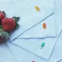 Linge de table textile - Serviette de cocktail en lin| GHIACCIOLI - GIARDINO SEGRETO