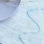 Linge de table textile - Coureur de table en lin | ONDA Bleu - GIARDINO SEGRETO