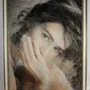 Cadeaux - Art textile / "Un Instant Inexprimé" / Portrait - ART NITKA