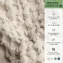 Throw blankets - Organic Cotton Knitted Throw Blanket. Beige - SOWL