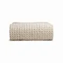 Throw blankets - Organic Cotton Knitted Throw Blanket. Beige - SOWL