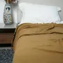 Throw blankets - Organic Cotton Quilt. Saffron - SOWL