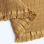 Throw blankets - Organic Cotton Quilt. Saffron - SOWL