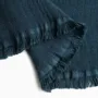 Throw blankets - Organic Cotton Quilt. Dark Blue - SOWL