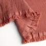 Throw blankets - Organic Cotton Quilt. Coral - SOWL