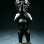 Unique pieces - Nimba statue in wood and brass - QUINTESSENCE AFRICAINE