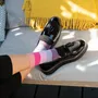 Socks - AW24 Block Stripe Women's Luxury Socks - PEPER HAROW SOCKS